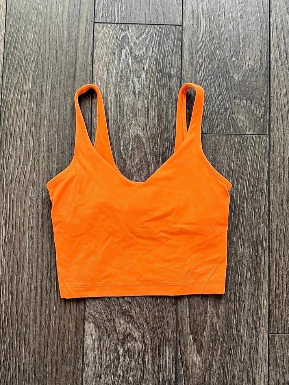 lululemon Align Tank Top Orange Sports Bra